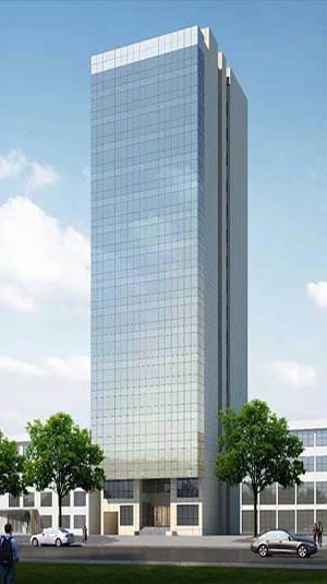 African office building curtain wall