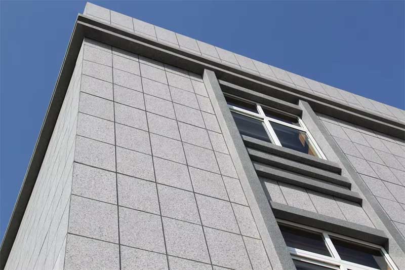 Granite stone curtain wall