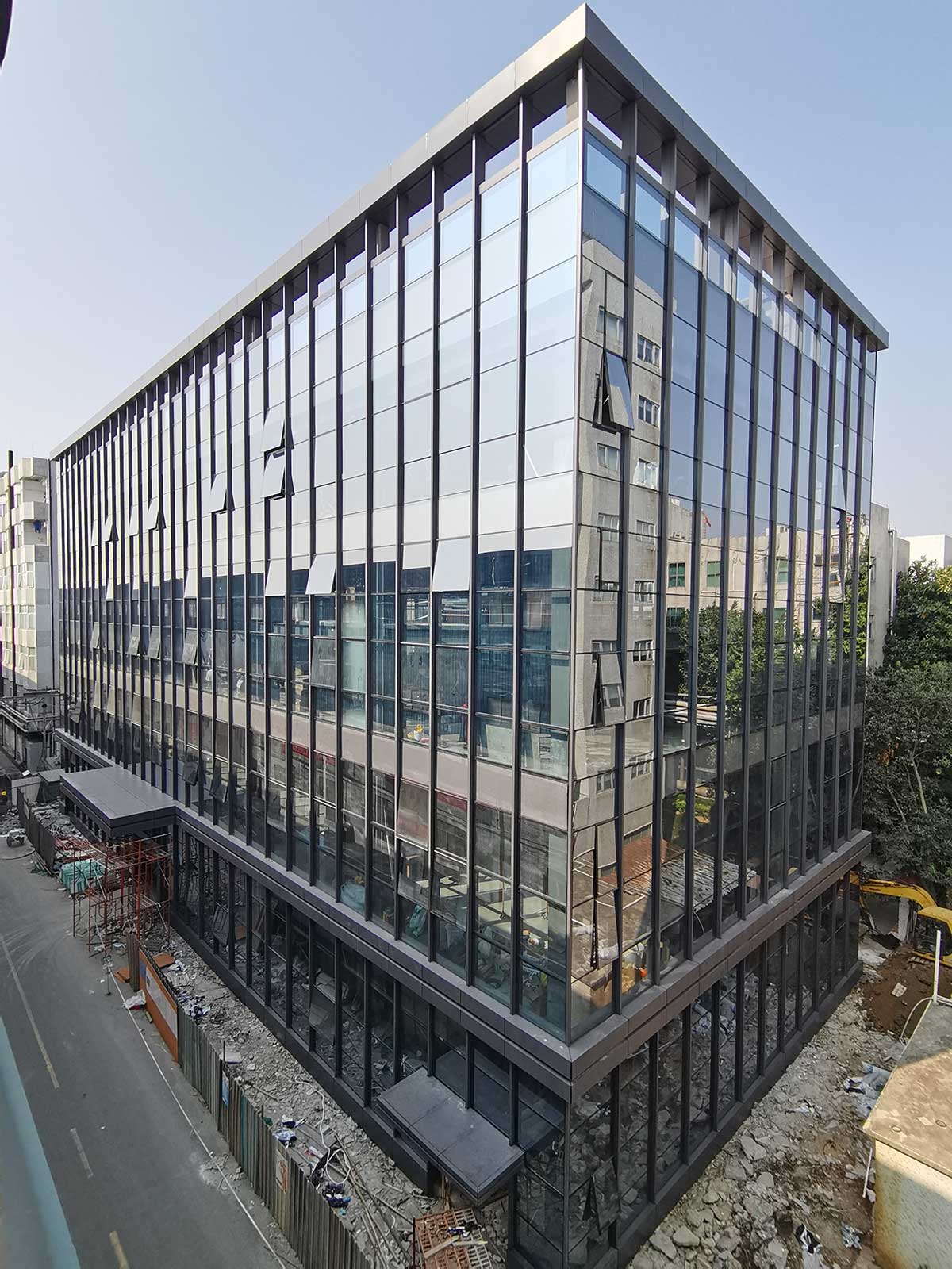 Curtain wall completion drawing