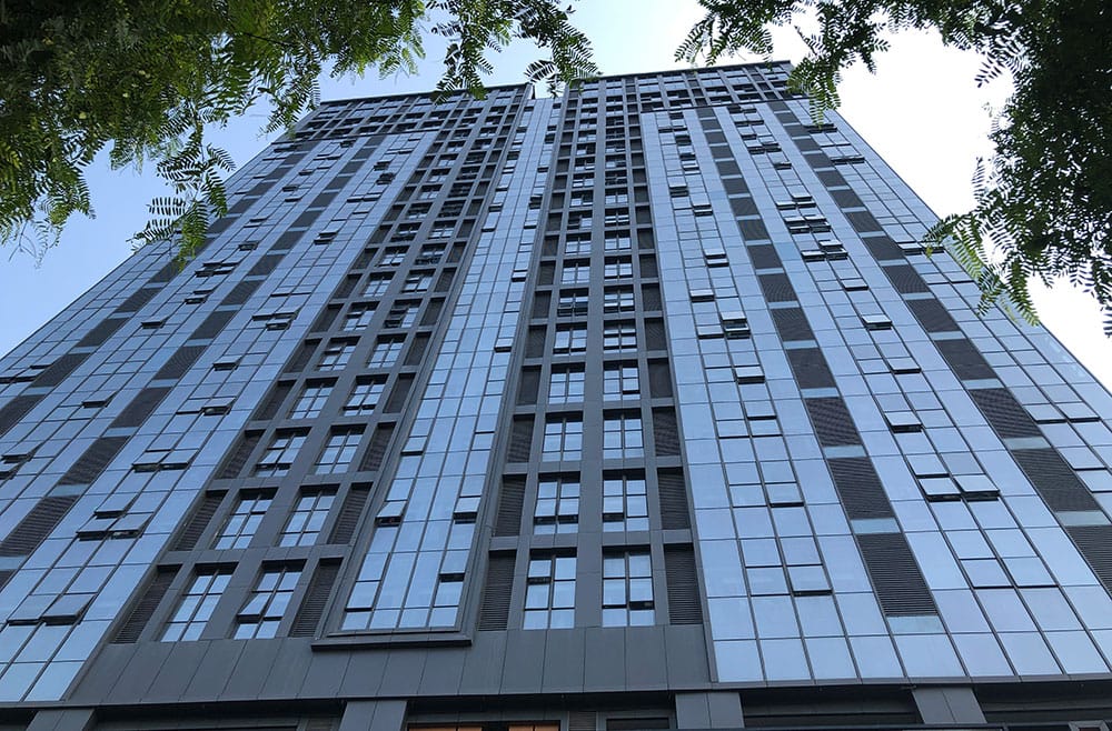 glass curtain wall and doors and windows