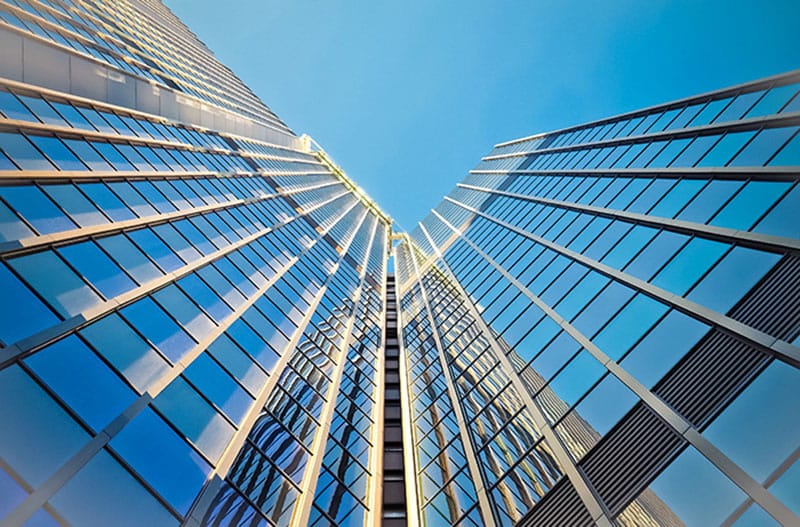 glass curtain wall or aluminum veneer curtain