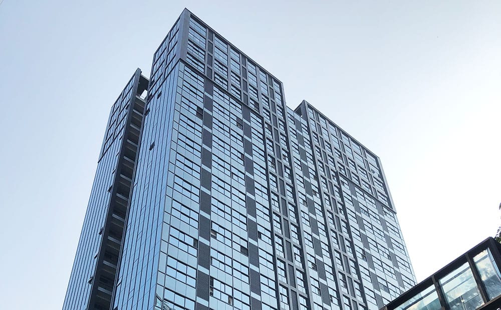 Glass Curtain Walls and Brick Walls